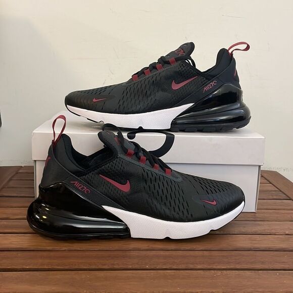 Nike Air Max 270 Anthracite Team Red Men Size 9(DZ4402-001)